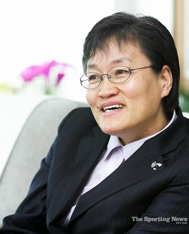 <strong>탁구 레전드 이에리사 / </strong>대한탁구협회 제공=연합뉴스