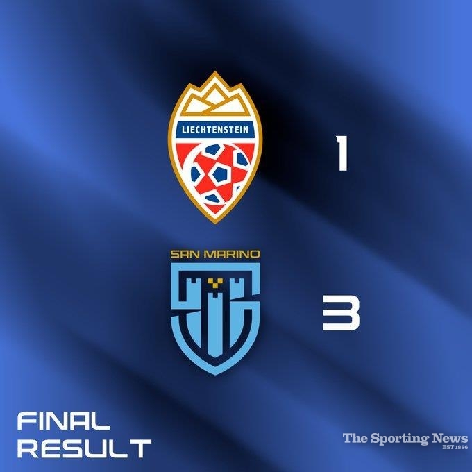 산마리노의 리히텐슈타인전 3-0 승리를 알린 산마리노축구협회. /사진=산마리노축구협회 제공, 연합뉴스 자료사진 