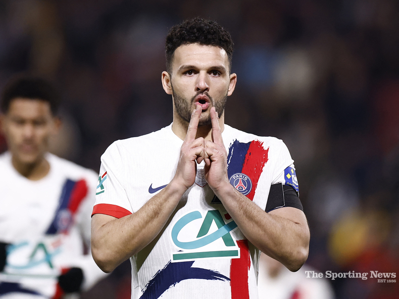 해트트릭 폭발! PSG 곤살로 하무스. /로이터=연합뉴스