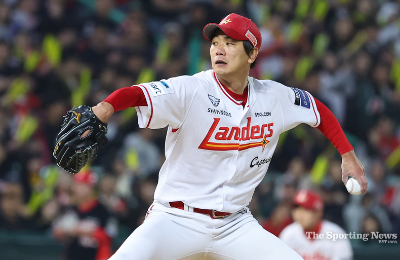 SSG 랜더스 '전설' 김광현. /인천=연합뉴스