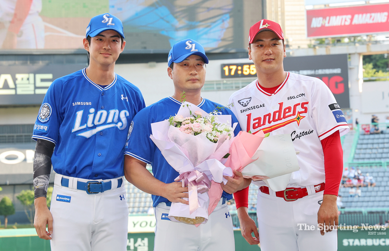오승환(가운데), 구자욱(좌), 김광현(우) / 연합뉴스