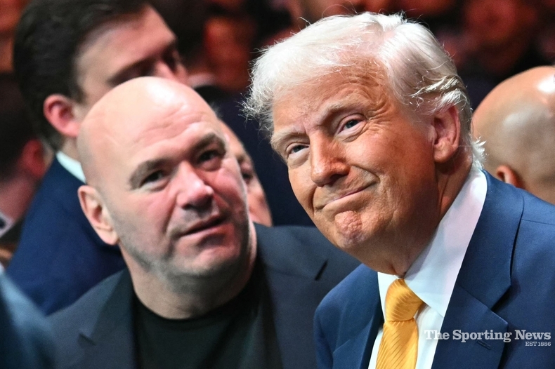 도널드 트럼프 미국 대통령과 데이나 화이트 UFC 회장 / AFP=연합뉴스