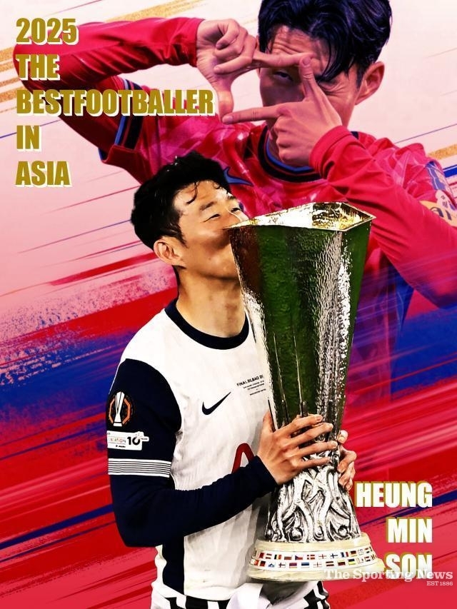 중국에서 뽑은 2025 최우수 아시아 축구선수 손흥민. / 중국 티탄저우바오 홈페이지
